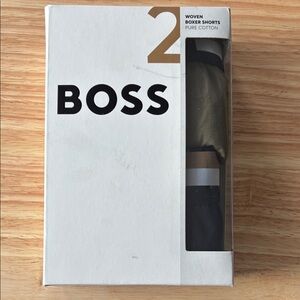 Boss Boxer Shorts Set - Black and Olive